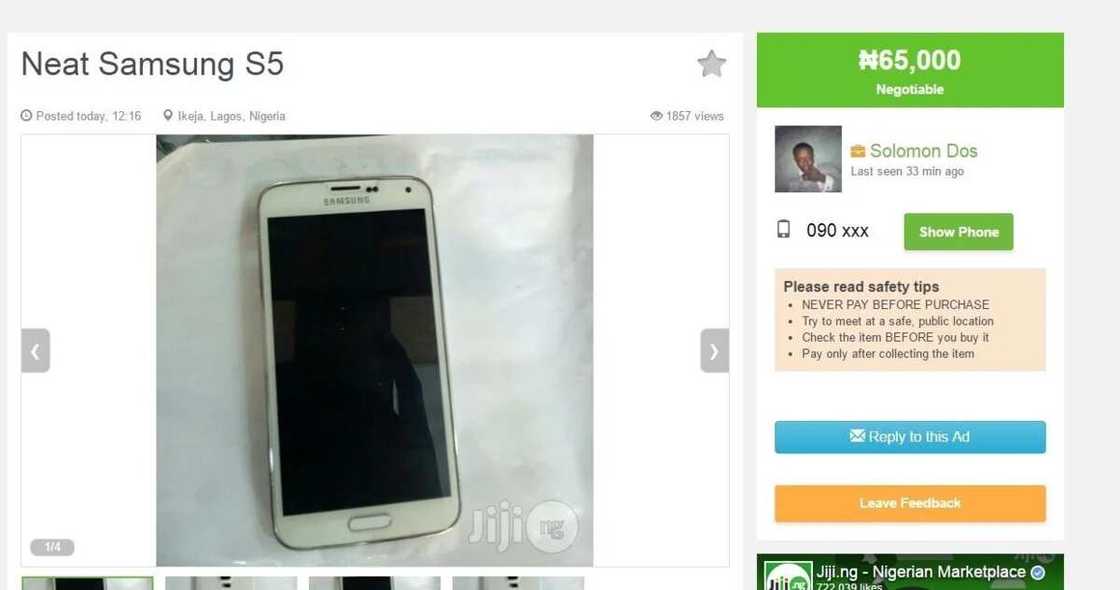 Samsung s5 price in Nigeria Samsung s5 price in Nigeria