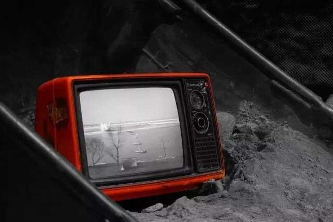 discarded television discarded television