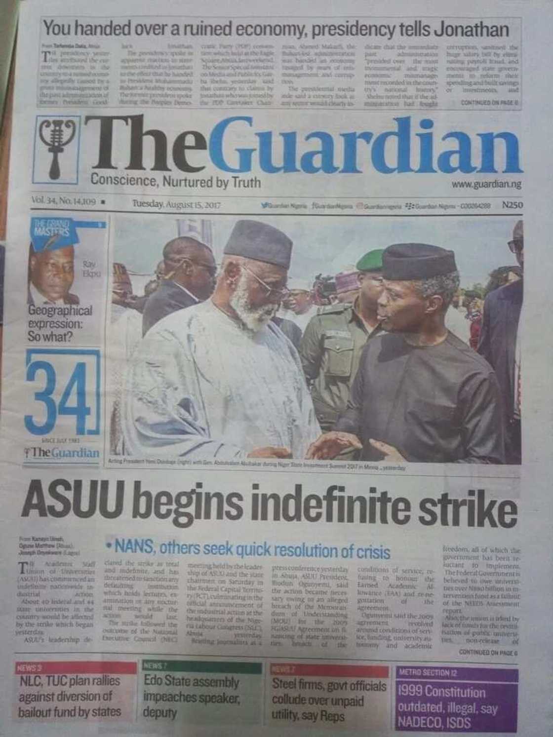 Newspaper Review: ASUU under fire, as parents and students express outrage over indefinite strike Newspaper Review: ASUU under fire, as parents and students express outrage over indefinite strike