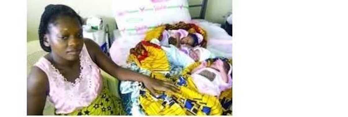 Wata 'yar jami'a ta haifi 'yan 3 a garin Kalaba Wata 'yar jami'a ta haifi 'yan 3 a garin Kalaba