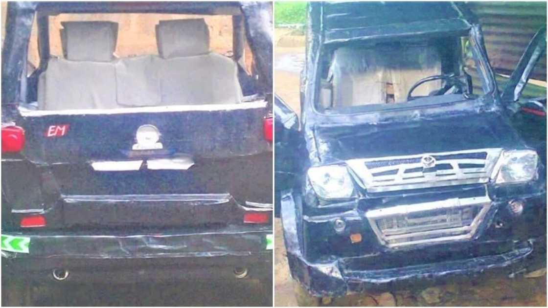 Wani dan Najeriya ya kashe naira dubu 80 katchal wajen kera mota, kalli hotunan Wani dan Najeriya ya kashe naira dubu 80 katchal wajen kera mota, kalli hotunan