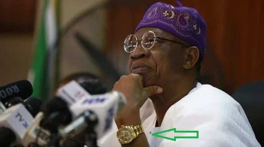 Lai Mohammed spotted wearing a Rolex wristwatch? Lai Mohammed spotted wearing a Rolex wristwatch?