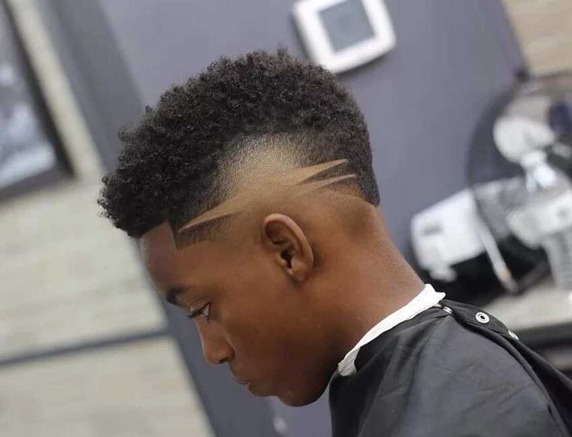Frohawk with designs Frohawk with designs