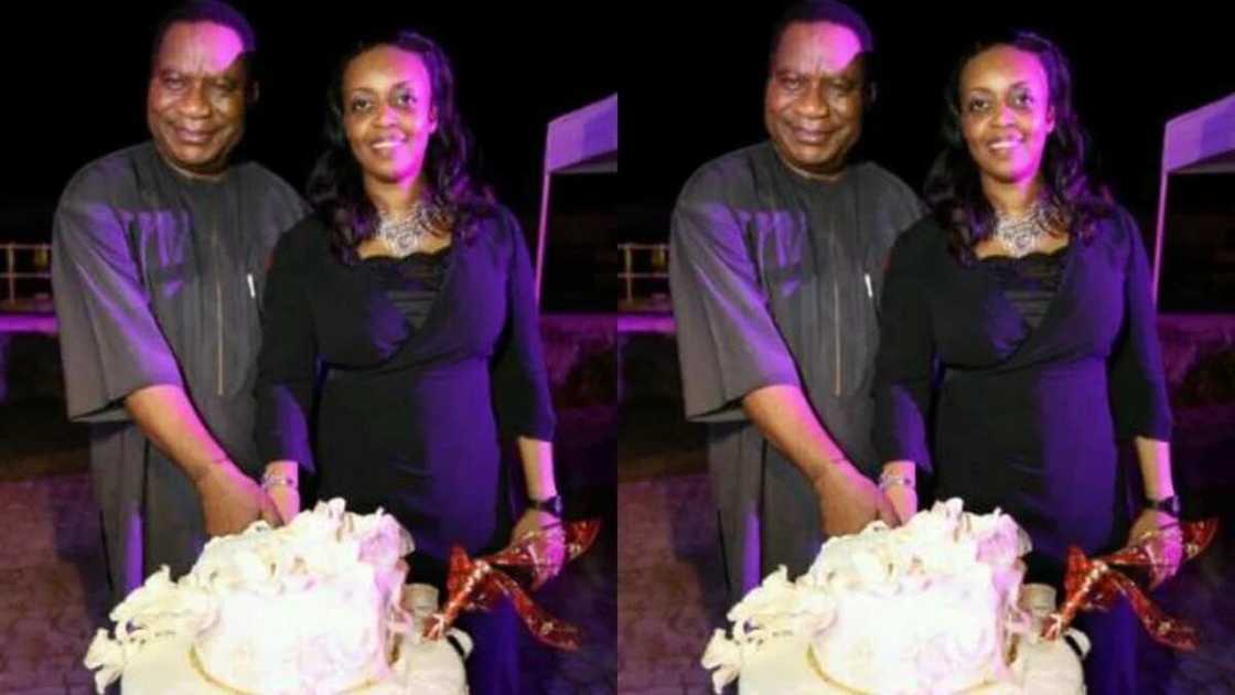 Diezani Alison Madueke and her husband Diezani Alison Madueke and her husband