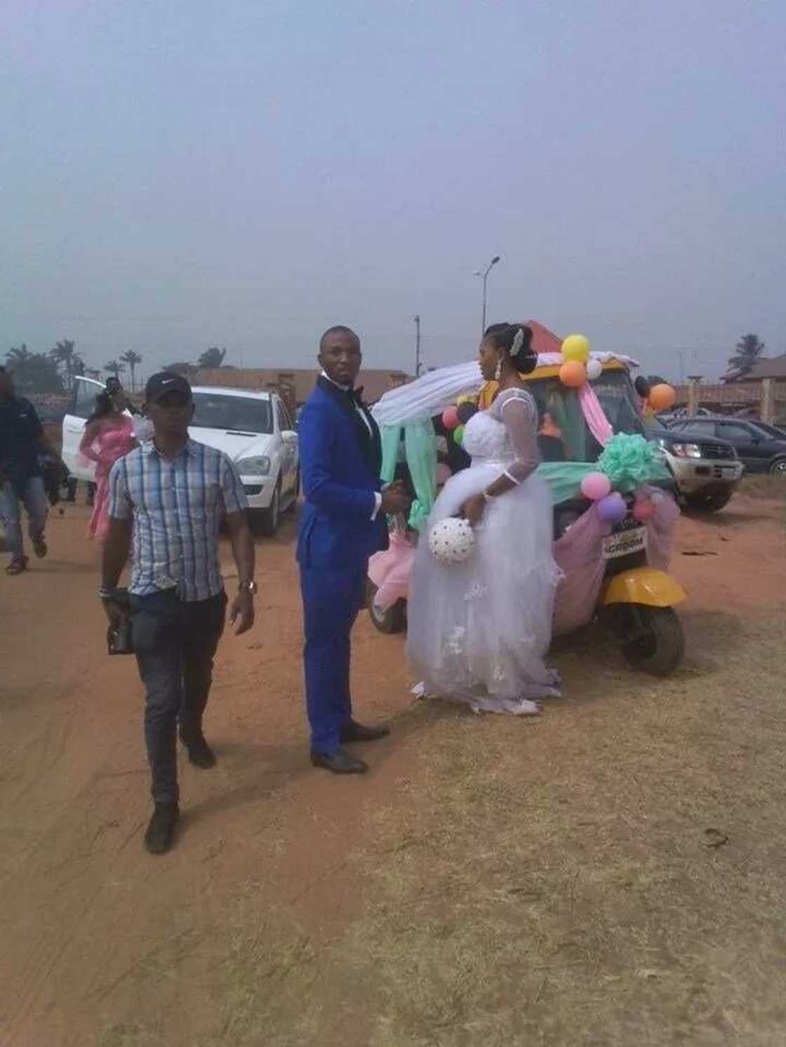 Politician uses Keke Napep for wedding Politician uses Keke Napep for wedding
