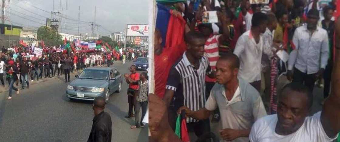 Breaking: Police, Nigerian army shoot unarmed Biafrans celebrating Trump's inauguration in Rivers Breaking: Police, Nigerian army shoot unarmed Biafrans celebrating Trump's inauguration in Rivers
