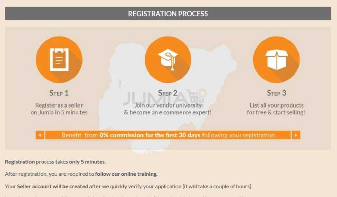 Jumia seller registration guide