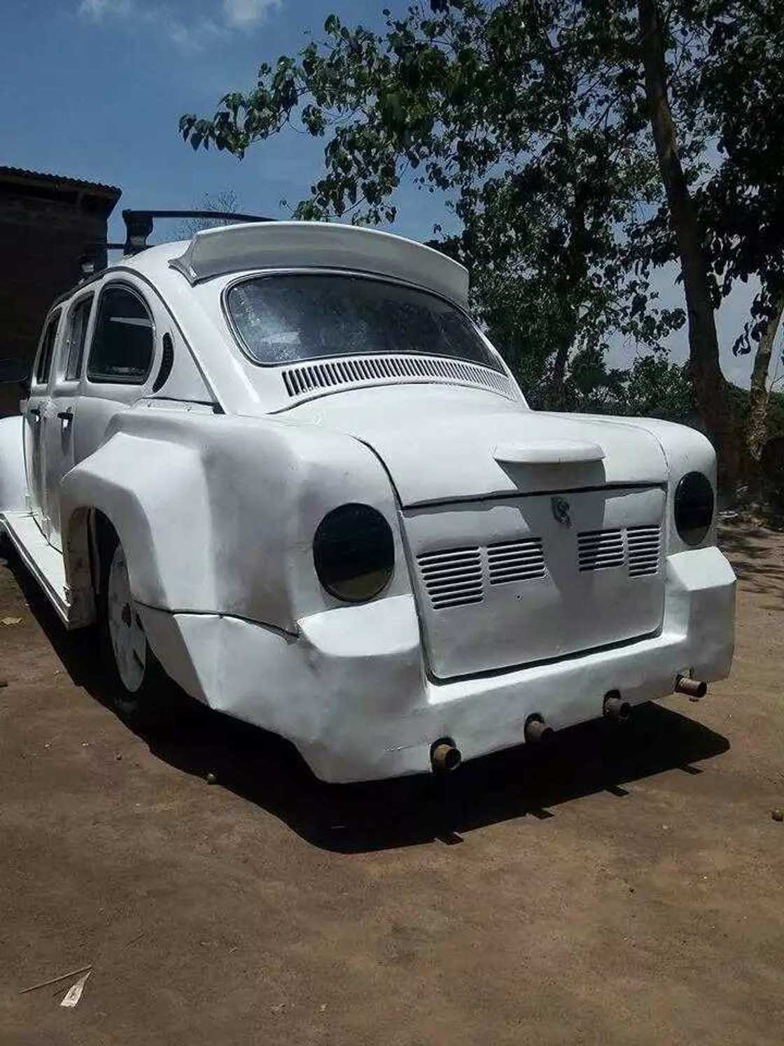 Benue man recreates Volkswagen Beetle, turns it into a modern day car (photos) Benue man recreates Volkswagen Beetle, turns it into a modern day car (photos)