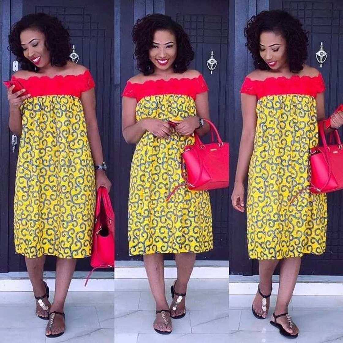 Ankara maternity loose gown