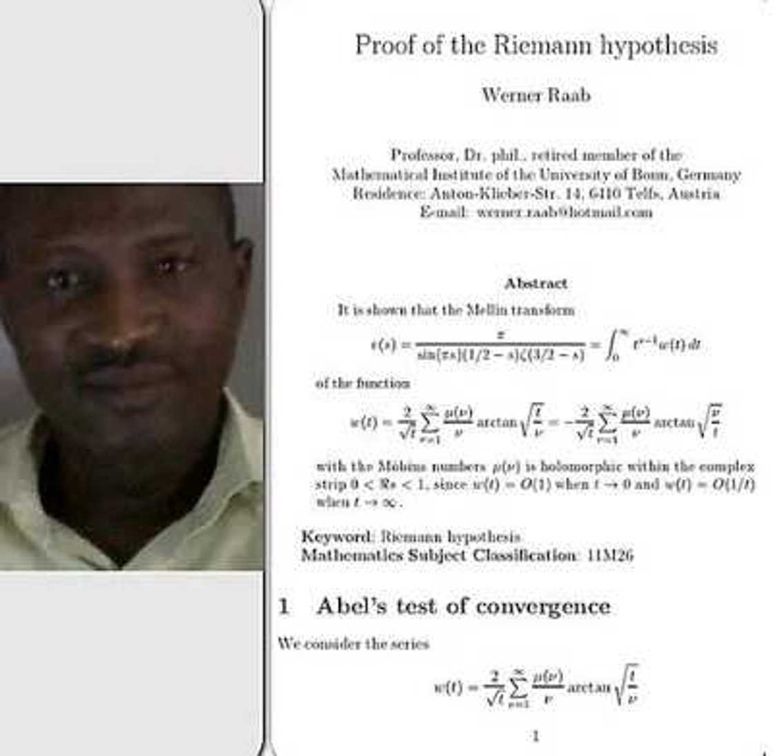 I've Solved 156-Year-Old Maths Problem – Nigerian Scholar I've Solved 156-Year-Old Maths Problem – Nigerian Scholar