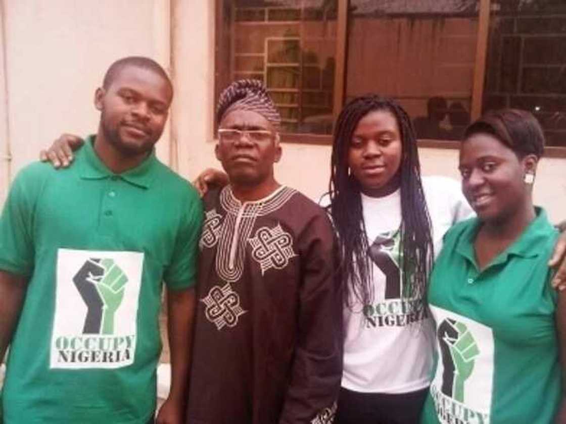 Femi Falana with his kids Femi Falana with his kids