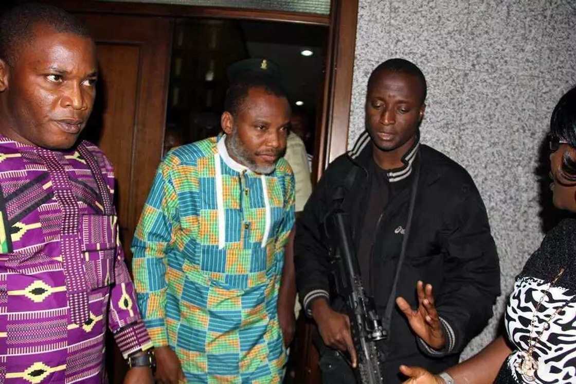 Nnamdi Kanu Appears In Court In New Attire Nnamdi Kanu Appears In Court In New Attire