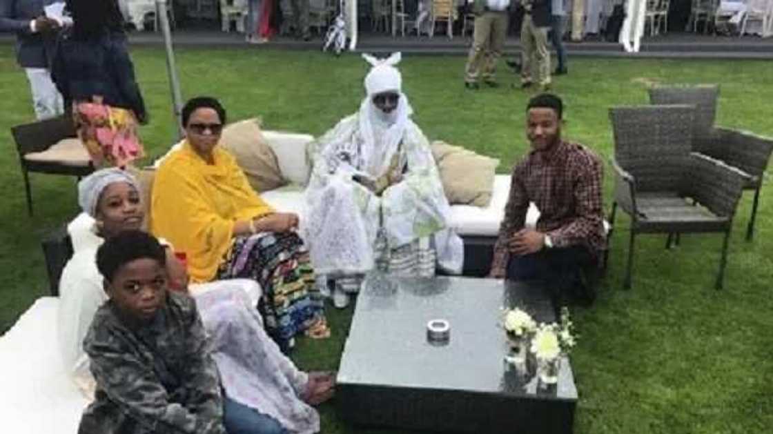 Hotuna: Aliko Dagote, Sarki Sanusi da iyalensa sun halarci wajen wasan Polo a Landan