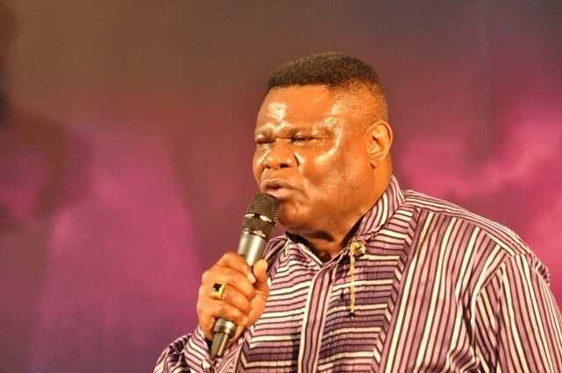 Bishop Mike Okonkwo during ministration