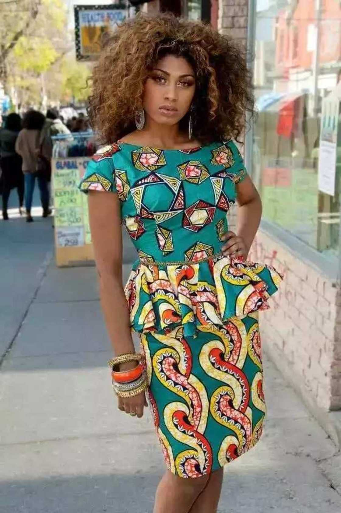 Ankara dresses with peplum