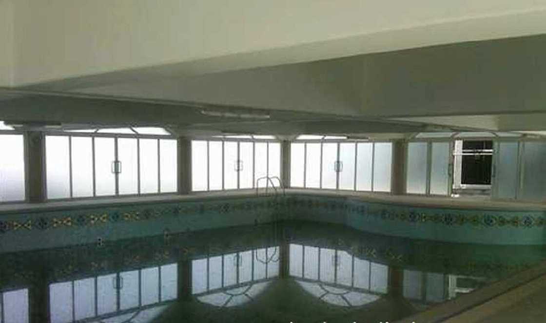 Mike Adenuga indoors swimming pool Mike Adenuga indoors swimming pool