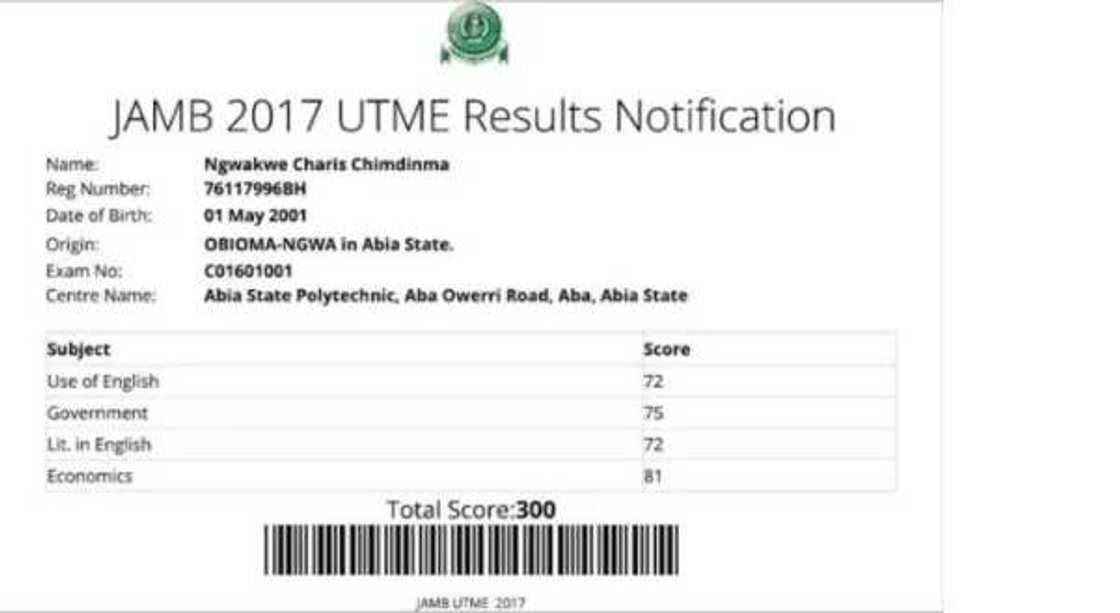 Check out the candidates with very HIGH scores in the just concluded JAMB exam (photos)