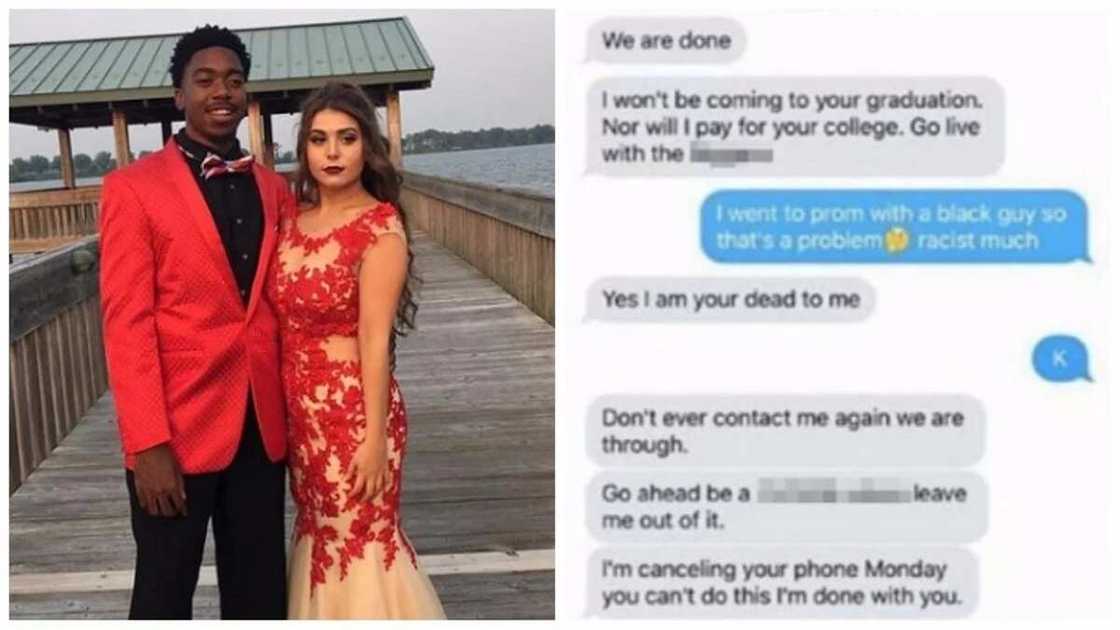 Father disowns daughter for going out on date with a black boy (photo) Father disowns daughter for going out on date with a black boy (photo)
