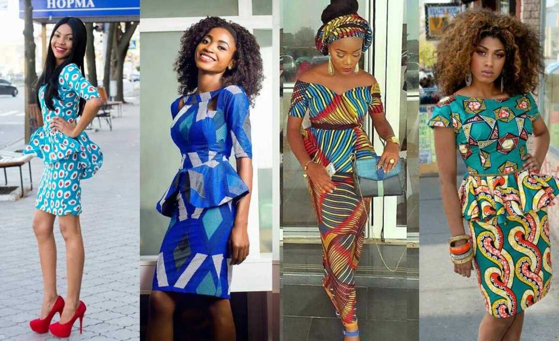 Short and long Ankara peplum dresses 2017 Short and long Ankara peplum dresses 2017