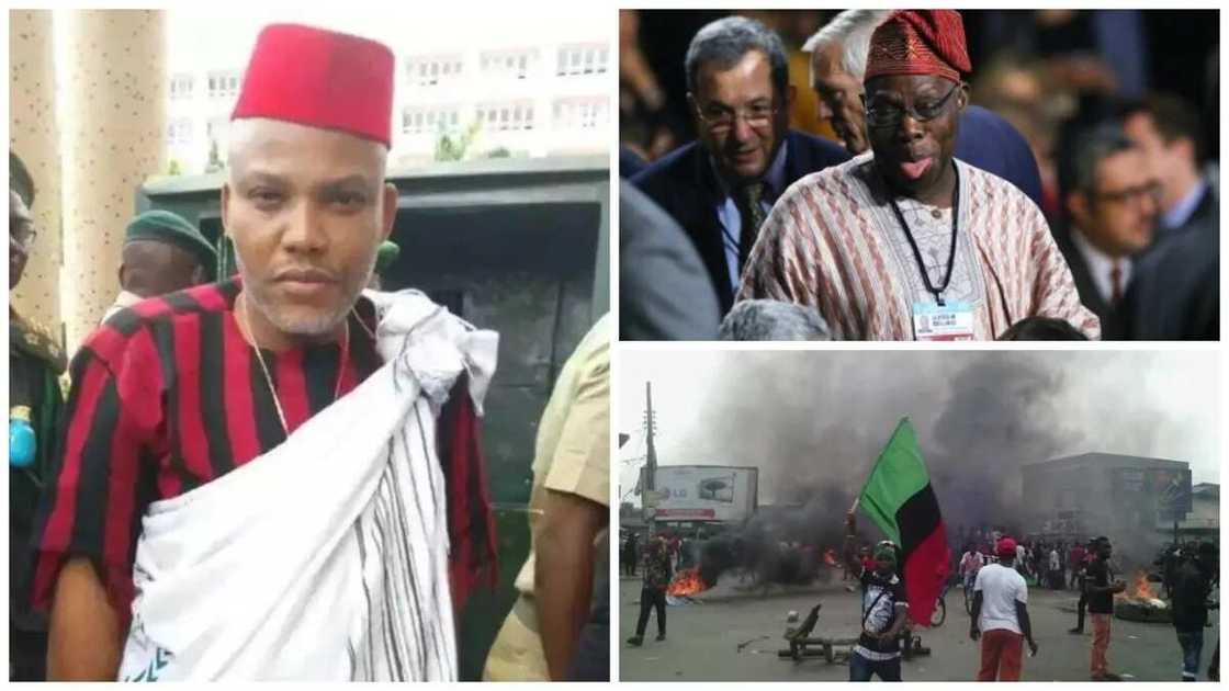 Biafra agitation: IPOB attacks Obasanjo over anti-Biafra statement Biafra agitation: IPOB attacks Obasanjo over anti-Biafra statement