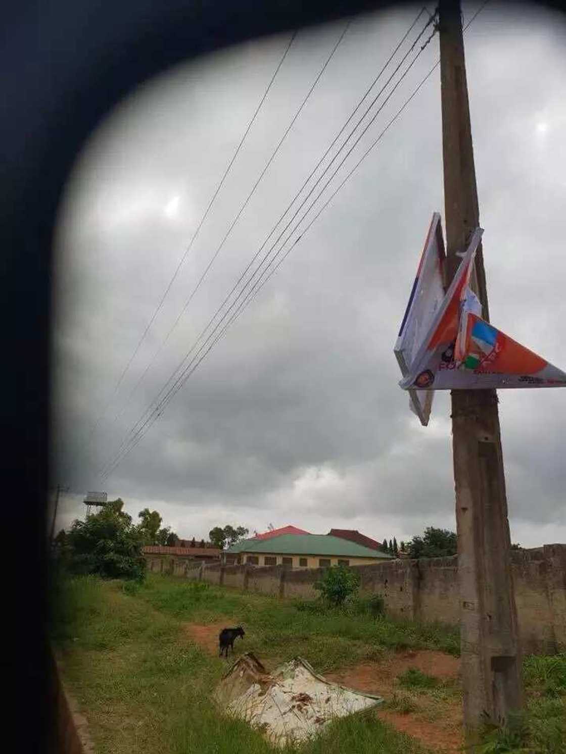 APC Ekiti governorship aspirant, Babafemi Ojudu campaign posters destroyed in Ekiti (photos) APC Ekiti governorship aspirant, Babafemi Ojudu campaign posters destroyed in Ekiti (photos)