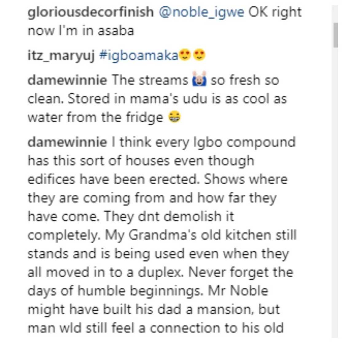 Noble Igwe’s followers slam him over his alleged father’s mud house in the village Noble Igwe’s followers slam him over his alleged father’s mud house in the village