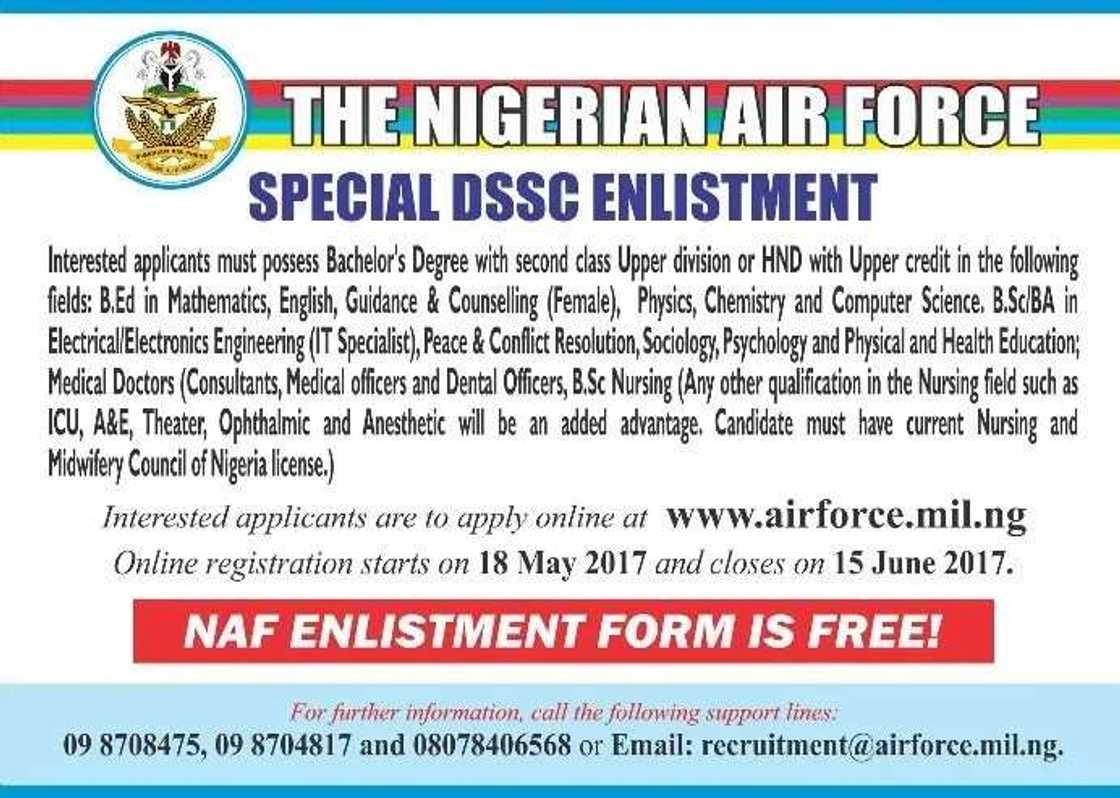 Nigerian Air Force commences 2017 recruitment exercise Nigerian Air Force commences 2017 recruitment exercise