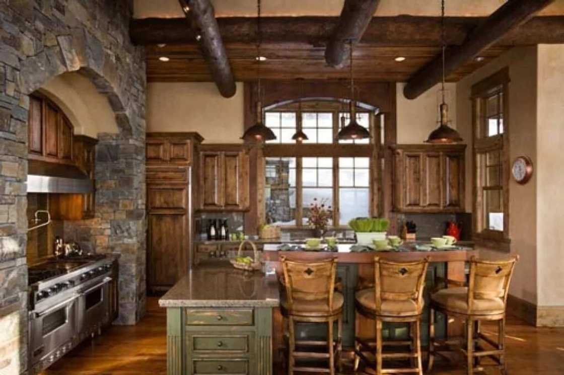 Rustic kitchen style designs in Nigeria Rustic kitchen style designs in Nigeria