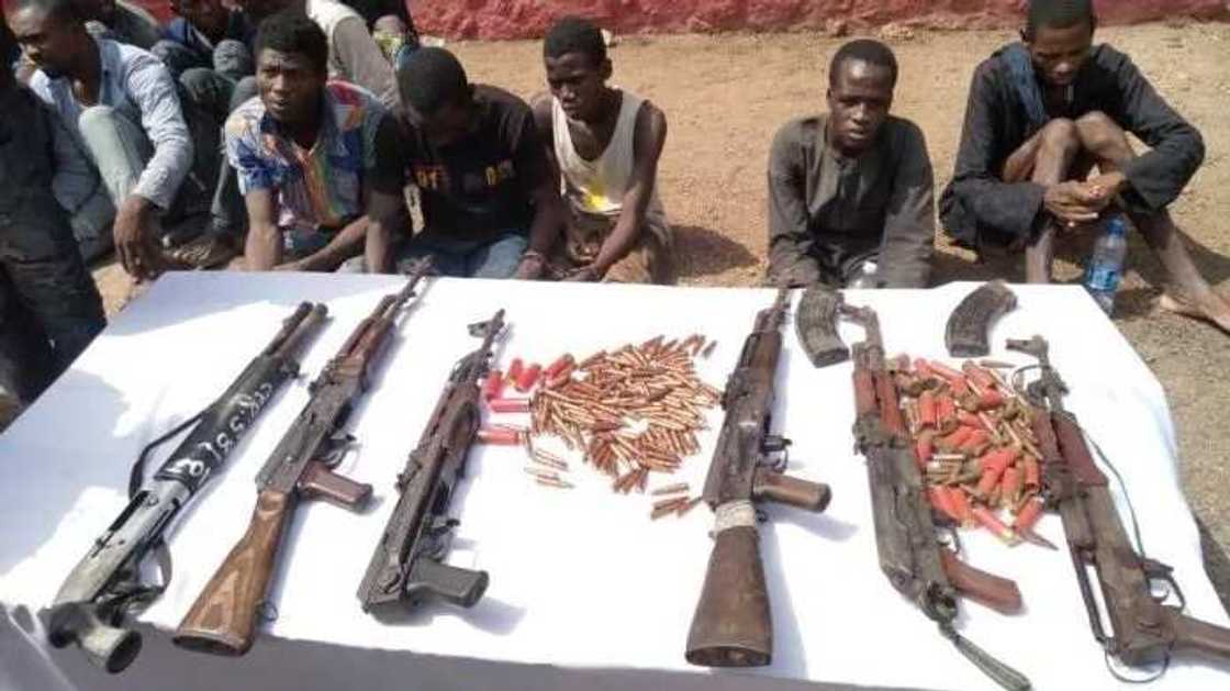 Police arrest three Fulani herdsmen in Ogun state with AK49 Police arrest three Fulani herdsmen in Ogun state with AK49