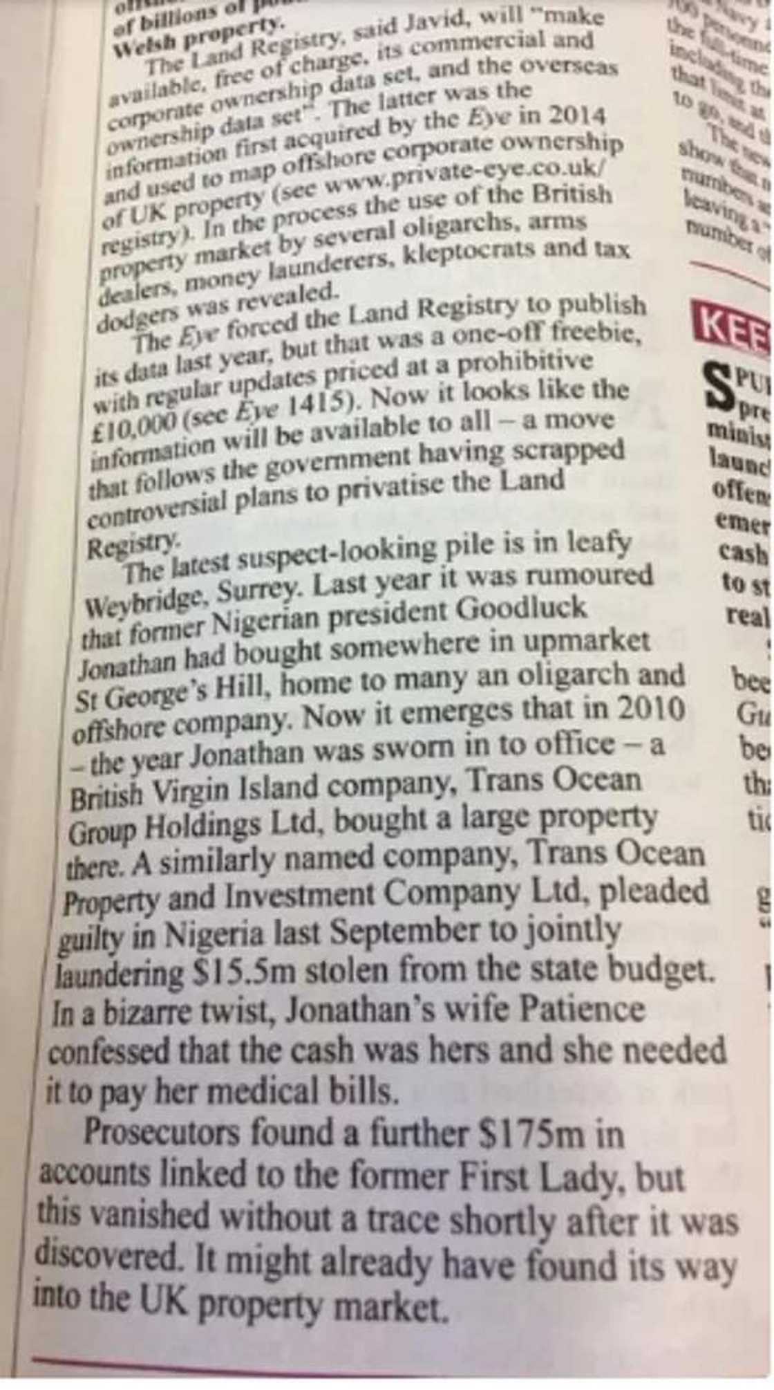 How Goodluck Jonathan bought a mansion in London How Goodluck Jonathan bought a mansion in London