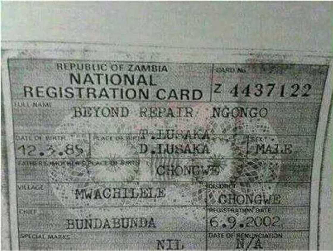 See the hilarious names Zambian and Namibian parents give their children (photos) See the hilarious names Zambian and Namibian parents give their children (photos)