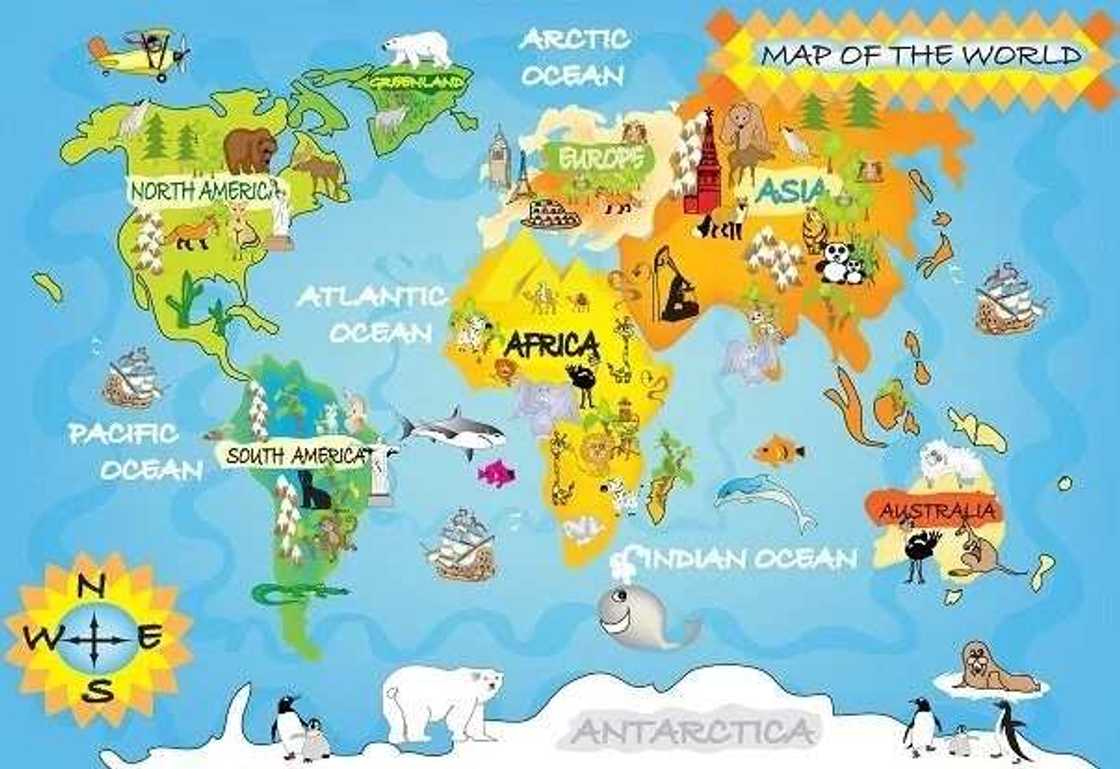 map of the world