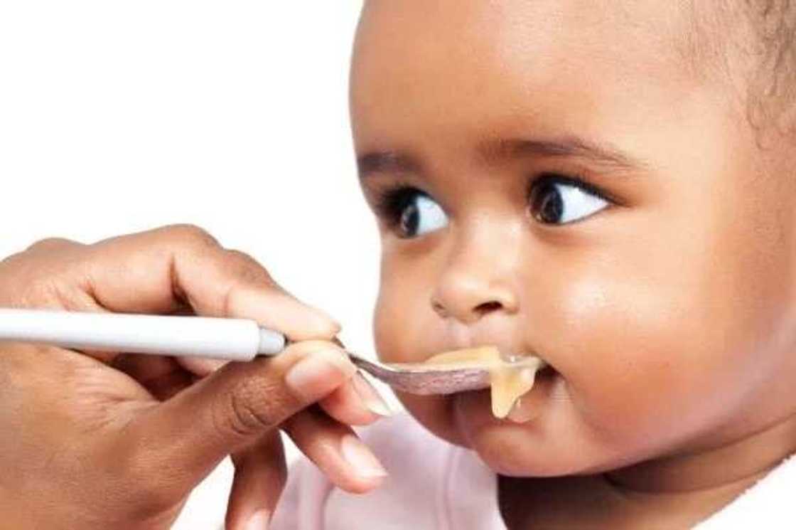 Baby eating