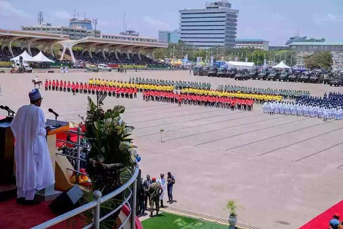 Cikin Hotuna: Shugaba Buhari da Bukola Saraki a kasar Ghana yayin taya murnar ranar samun 'yanci Cikin Hotuna: Shugaba Buhari da Bukola Saraki a kasar Ghana yayin taya murnar ranar samun 'yanci