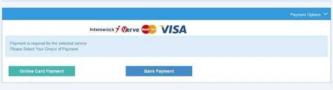 Payment page