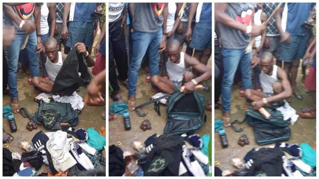 Another Badoo suspect apprehended and handed over to soldiers in Ikorodu (photos) Another Badoo suspect apprehended and handed over to soldiers in Ikorodu (photos)