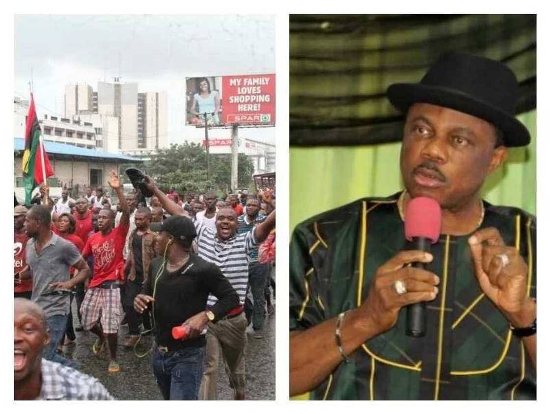 Byafara:Kadan ya rage mutane na su harbe dan kungiyan IPOB da ya tare wa Obiano hanya-Garba Umar Byafara:Kadan ya rage mutane na su harbe dan kungiyan IPOB da ya tare wa Obiano hanya-Garba Umar