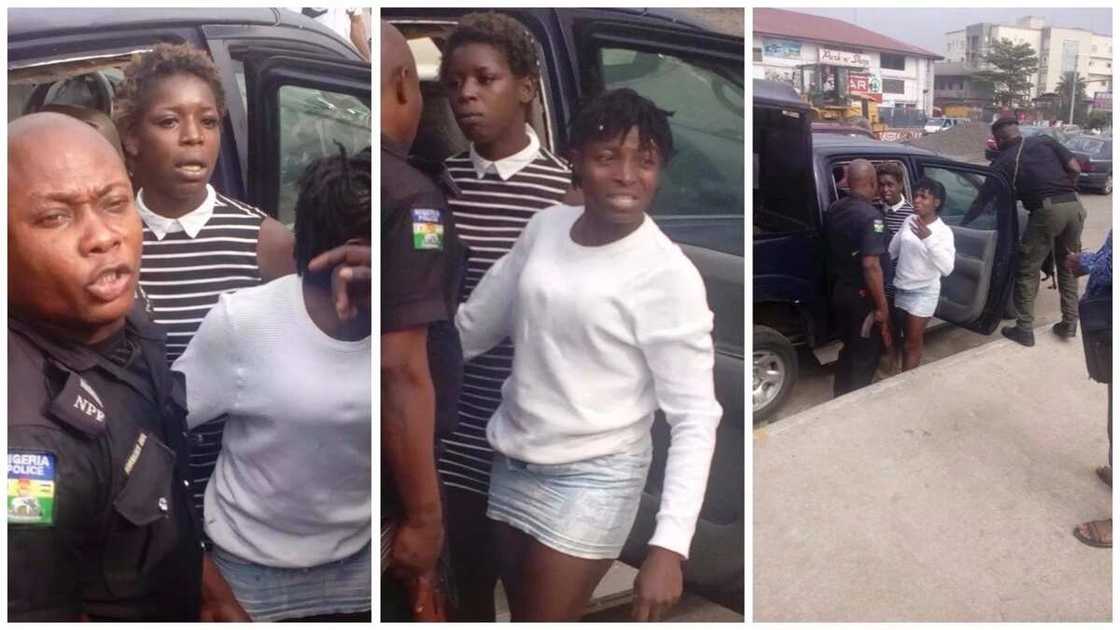 Yansandar Najeriya sun kama wasu yan mata 2 da laifin sanya tufafin banza Yansandar Najeriya sun kama wasu yan mata 2 da laifin sanya tufafin banza