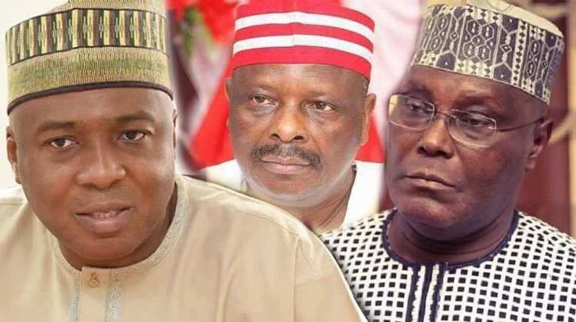 Saraki, Atiku, Kwankwaso sun ja daga kan tikitin takarar shugaban kasa na jam'iyyar PDP Saraki, Atiku, Kwankwaso sun ja daga kan tikitin takarar shugaban kasa na jam'iyyar PDP