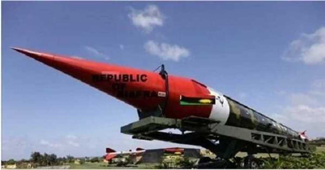 No Nigerian scientist made any nuclear missile for pro-Biafran agitators (see evidence)