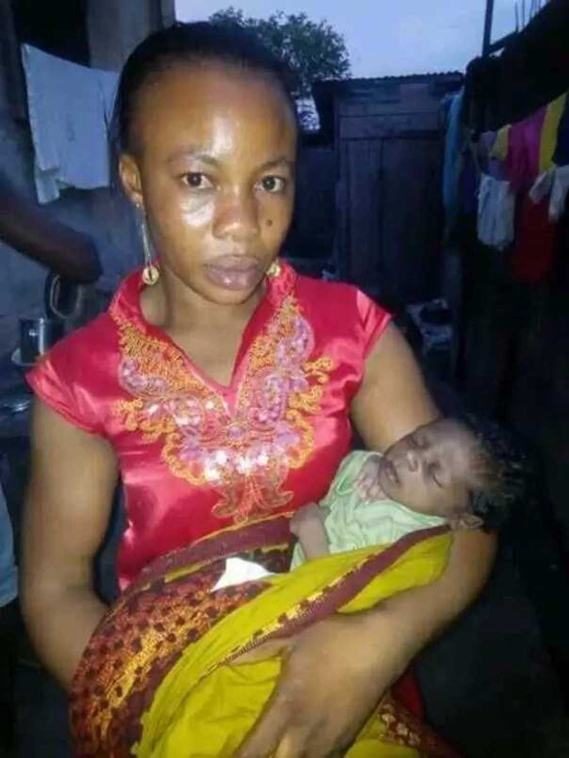 Mentally challenged woman dumps newborn baby boy in Sapele, Delta state (photos) Mentally challenged woman dumps newborn baby boy in Sapele, Delta state (photos)