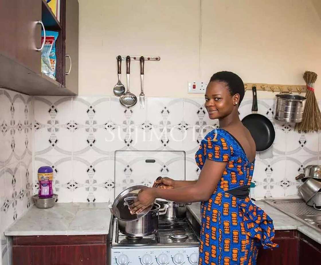 See photos of "lucky" Olajumoke in her new home See photos of "lucky" Olajumoke in her new home
