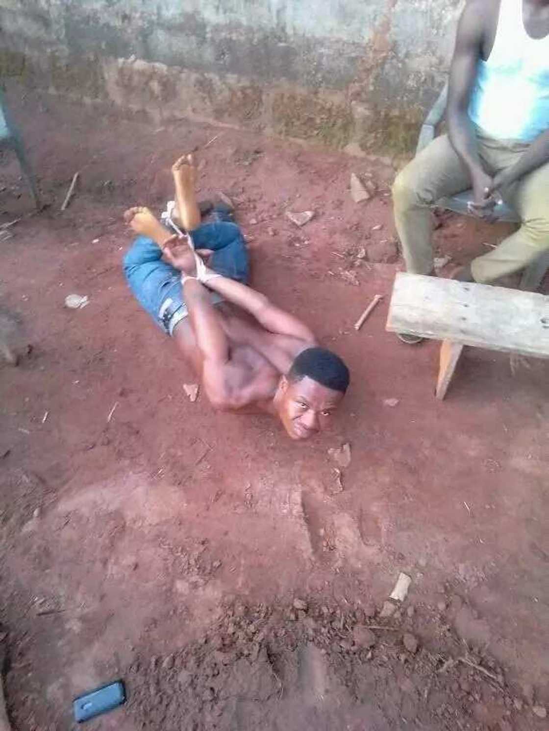How fake pastor caught trying to bury charm in neighbor's compound How fake pastor caught trying to bury charm in neighbor's compound