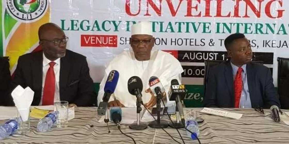 Kenny Martins and some members at the press conference. Credit: Legacy Initiative Kenny Martins and some members at the press conference. Credit: Legacy Initiative