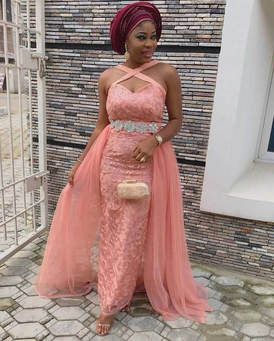 Peach Aso Ebi 4 Peach Aso Ebi 4