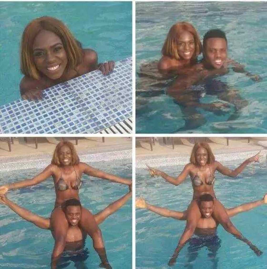 Beverly Osu In Pool With Ex BBA housemate Beverly Osu In Pool With Ex BBA housemate