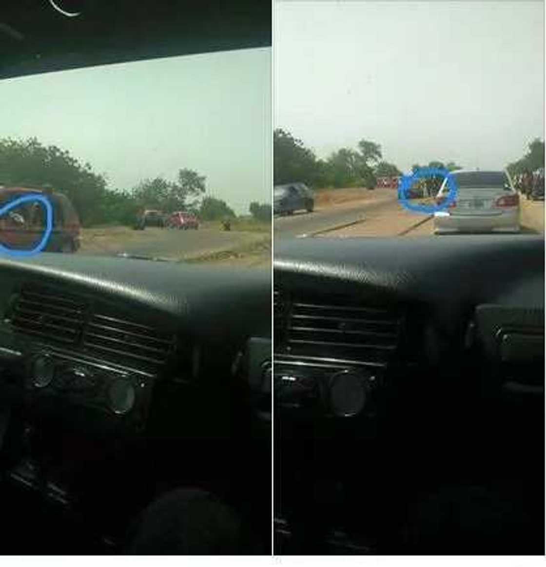 Police Officers Pictured Taking Bribe During Highway Patrol