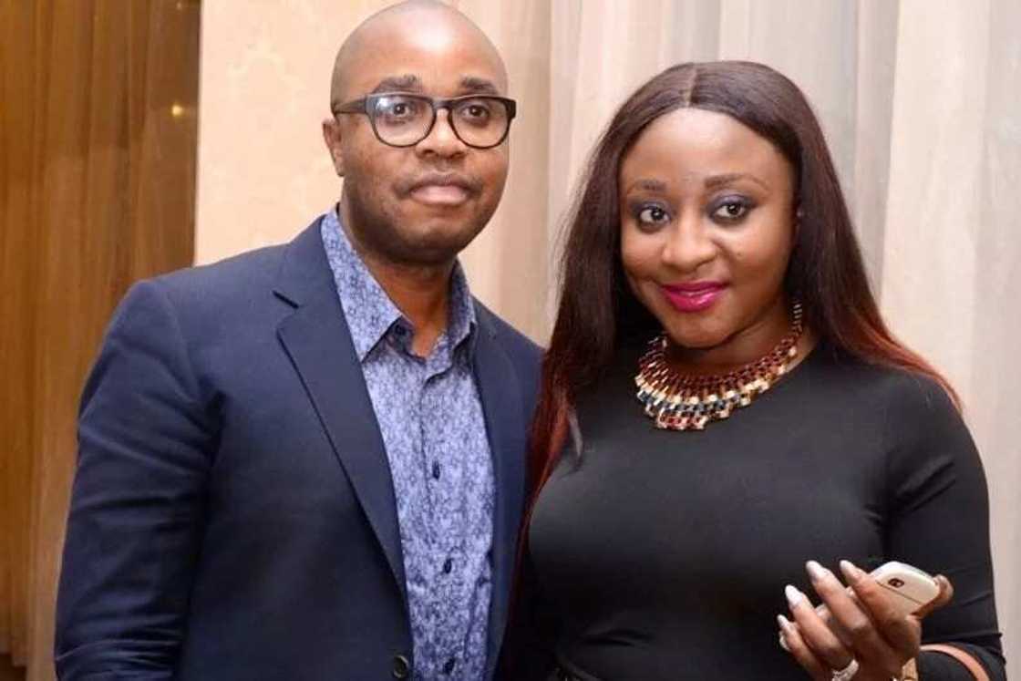 Ini Edo and ex-husband Ini Edo and ex-husband