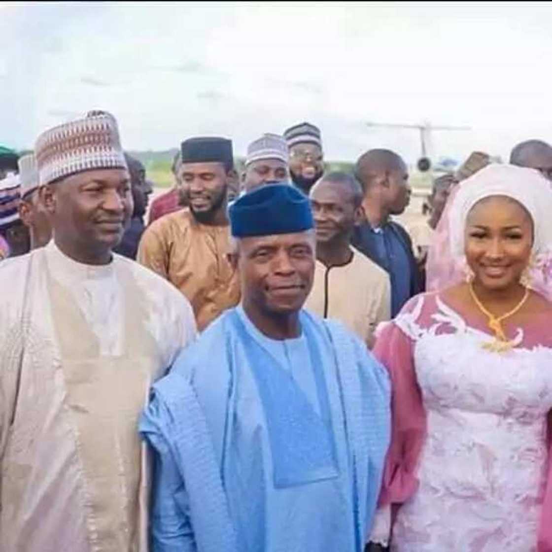 Bikin manya: Shugabannin Najeriya sun halarci bikin diyar Ministan Buhari, hotuna Bikin manya: Shugabannin Najeriya sun halarci bikin diyar Ministan Buhari, hotuna