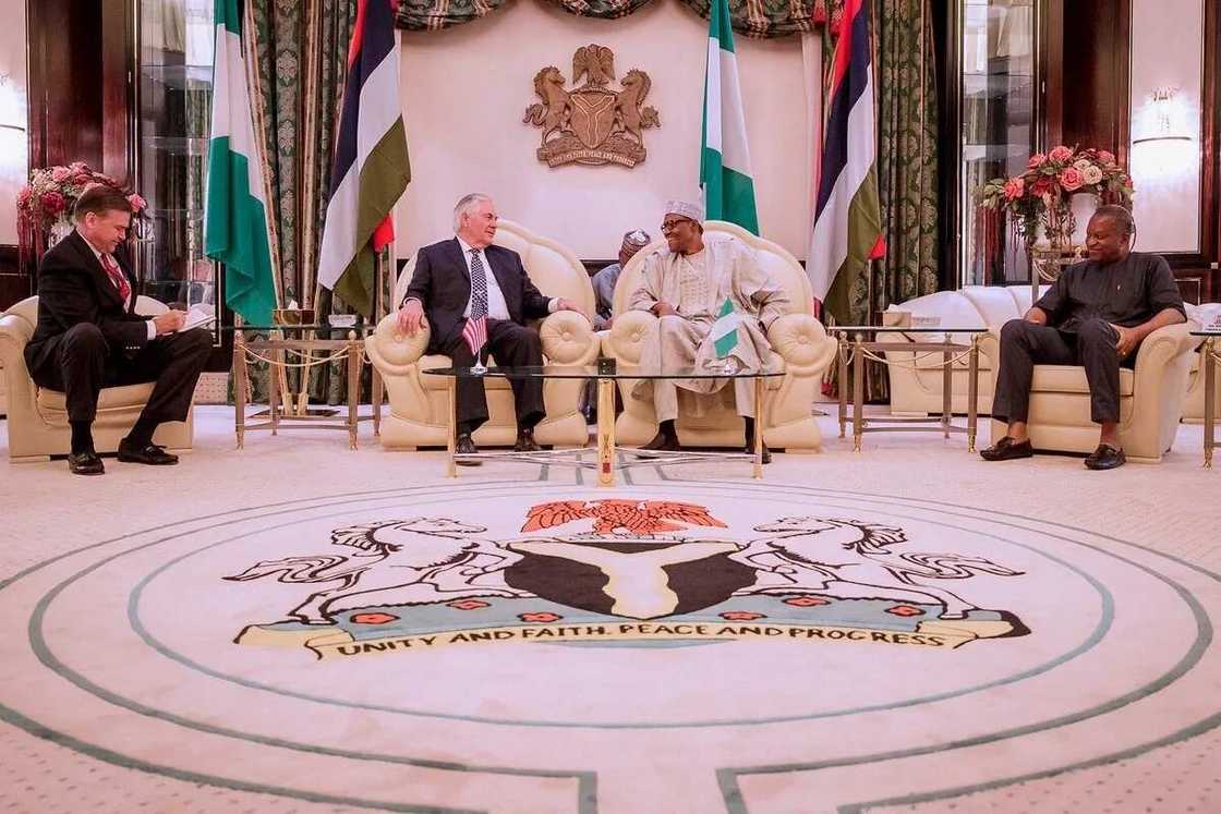 President Buhari meets US secretary of state in Aso Rock President Buhari meets US secretary of state in Aso Rock